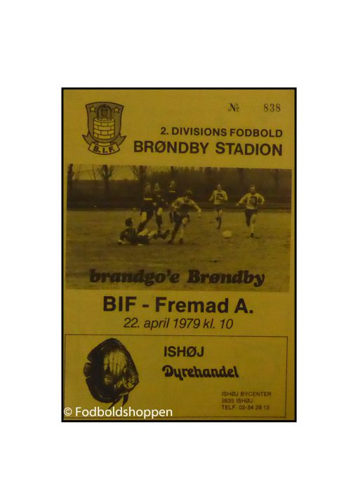 Kampprogram : Brøndby IF - Fremad A 22/04-1979