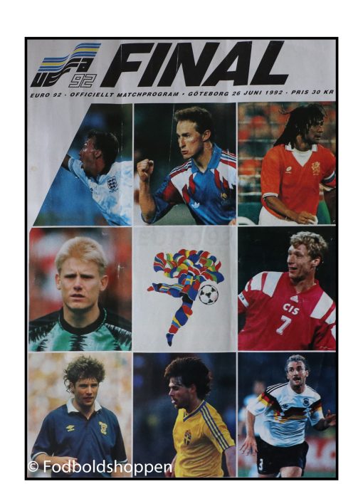 EM 1992 - Officielt Finale program