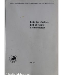UEFA list of results: 1955 - 1974